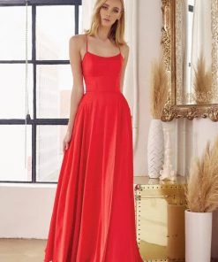 Prom Long Strappy Back Square Neck Dress By Juliet 278