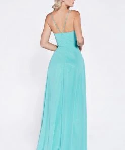 Long Sweetheart Chiffon Dress By Cinderella Divine CH522