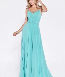 Long Sweetheart Chiffon Dress By Cinderella Divine CH522