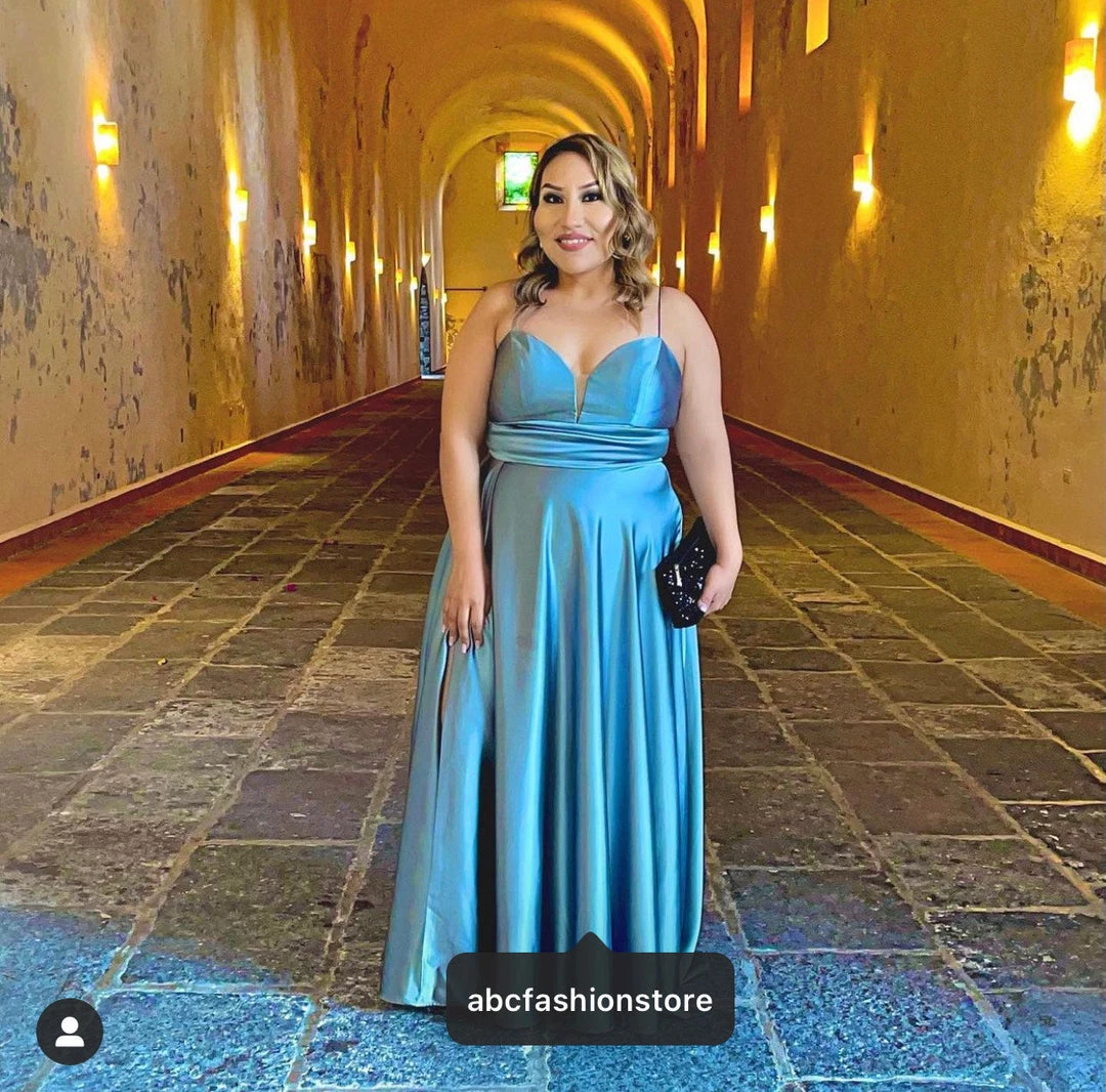 Prom Long Sweetheart Satin Dress With Slit By Cinderella Divine CJ523 8 Prom Long Sweetheart Satin Dress With Slit By Cinderella Divine CJ523