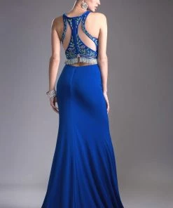 Prom Long Two Piece Dress With Slit By Cinderella Divine 71207