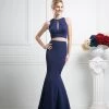 Prom Long Two Piece Mermaid Dress By Cinderella Divine CF080