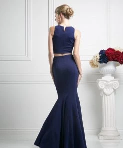 Prom Long Two Piece Mermaid Dress By Cinderella Divine CF080