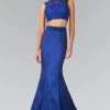 Prom Long Two-Piece Mermaid Dress With Lace Top By Elizabeth K GL2354