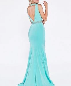 Long V-Neck Mermaid Dress By Cinderella Divine P107 11 Long V-Neck Mermaid Dress By Cinderella Divine P107