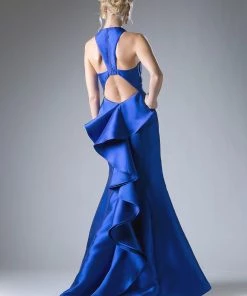 Halter Mikado Mermaid Gown By Cinderella Divine ML402 Prom 18 Halter Mikado Mermaid Gown By Cinderella Divine ML402 Prom