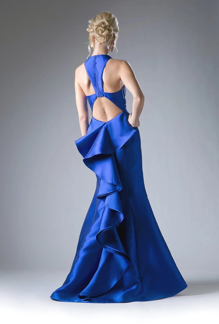 Halter Mikado Mermaid Gown By Cinderella Divine ML402 Prom 8 Halter Mikado Mermaid Gown By Cinderella Divine ML402 Prom