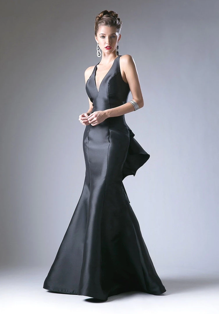 Halter Mikado Mermaid Gown By Cinderella Divine ML402 Prom 10 Halter Mikado Mermaid Gown By Cinderella Divine ML402 Prom