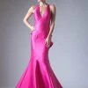 Halter Mikado Mermaid Gown By Cinderella Divine ML402 Prom