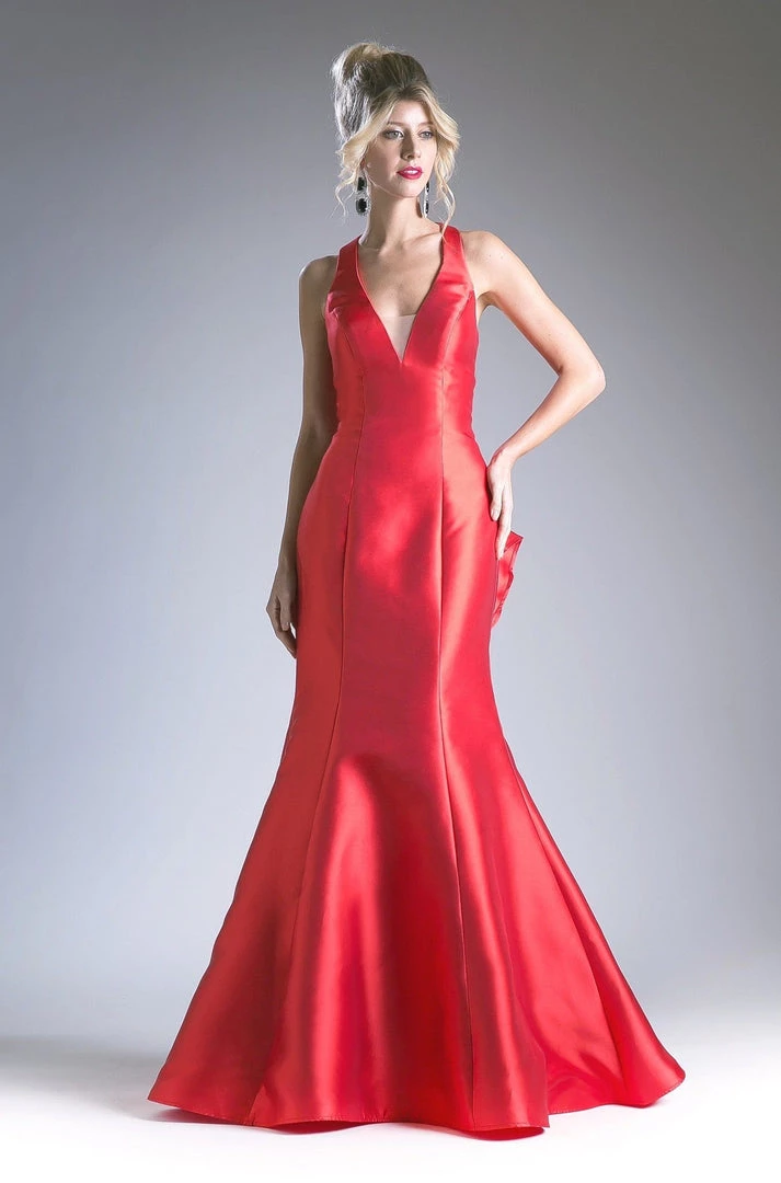 Halter Mikado Mermaid Gown By Cinderella Divine ML402 Prom 12 Halter Mikado Mermaid Gown By Cinderella Divine ML402 Prom