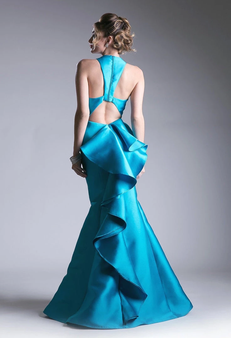 Halter Mikado Mermaid Gown By Cinderella Divine ML402 Prom 6 Halter Mikado Mermaid Gown By Cinderella Divine ML402 Prom