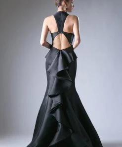 Halter Mikado Mermaid Gown By Cinderella Divine ML402 Prom 19 Halter Mikado Mermaid Gown By Cinderella Divine ML402 Prom