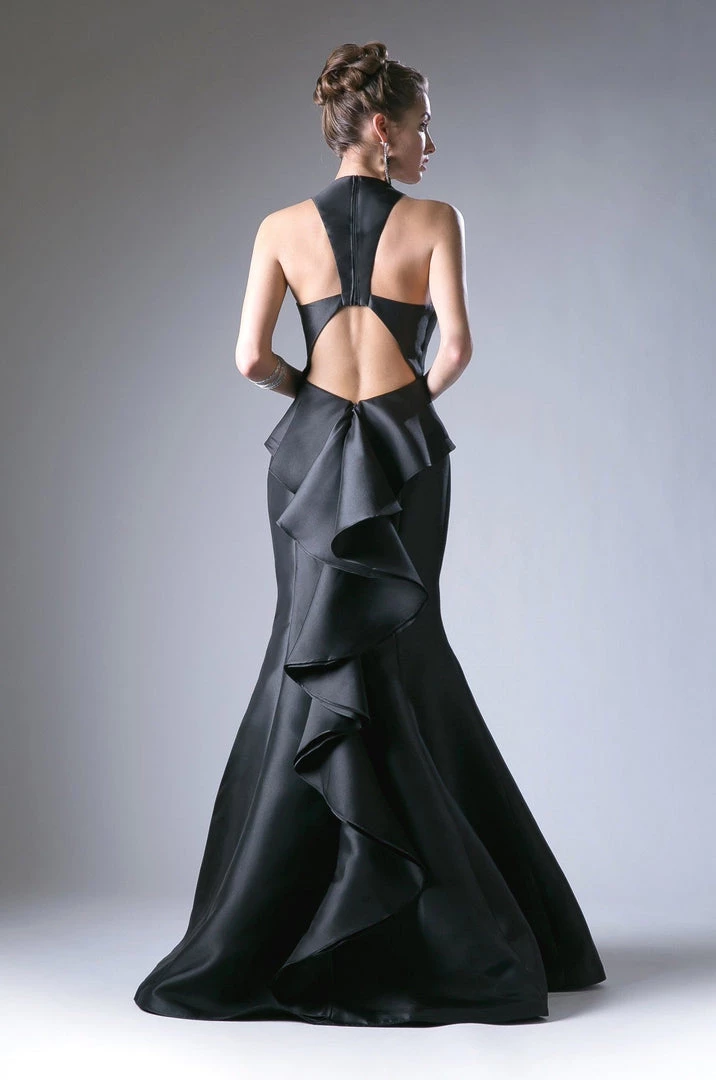 Halter Mikado Mermaid Gown By Cinderella Divine ML402 Prom 9 Halter Mikado Mermaid Gown By Cinderella Divine ML402 Prom