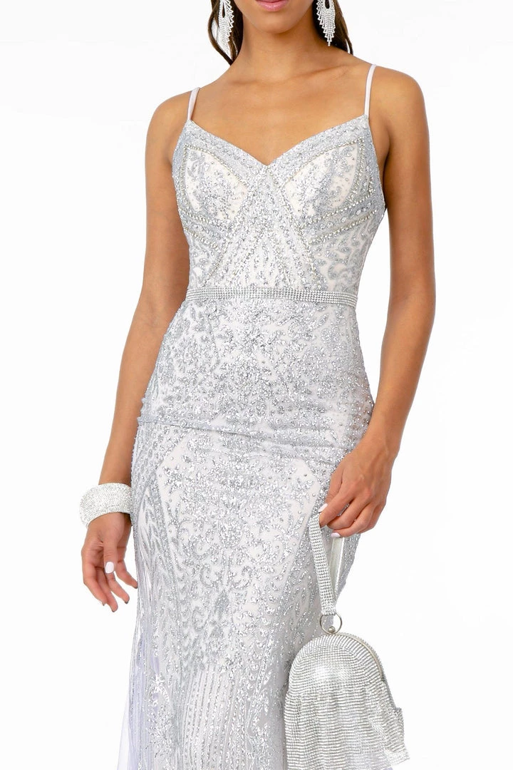 Prom Long V-Neck Mermaid Dress With Train By Elizabeth K GL2679 5 Prom Long V-Neck Mermaid Dress With Train By Elizabeth K GL2679