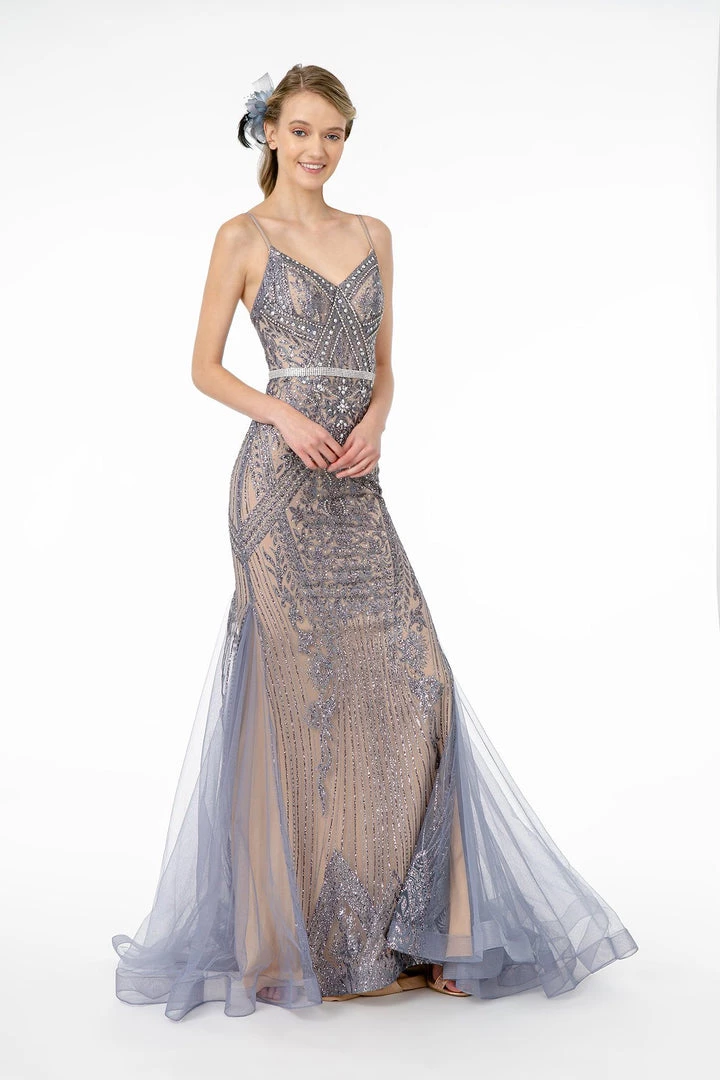 Prom Long V-Neck Mermaid Dress With Train By Elizabeth K GL2679 11 Prom Long V-Neck Mermaid Dress With Train By Elizabeth K GL2679