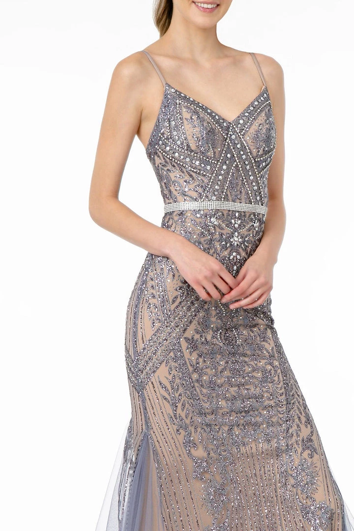 Prom Long V-Neck Mermaid Dress With Train By Elizabeth K GL2679 13 Prom Long V-Neck Mermaid Dress With Train By Elizabeth K GL2679