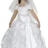 ABC Fashion Long White First Communion Dresses With Sash Flower Girl Dresses