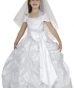 ABC Fashion Long White First Communion Dresses With Sash Flower Girl Dresses