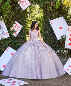 Ragazza Fashion Mauve Quinceanera Dress By Ragazza DV57-557 Quinceañera