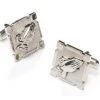 ABC Fashion Men's Religious Silver Cufflinks