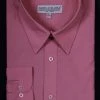 Daniel Ellissa Men's Rose Pink Long Sleeve Dress Shirt