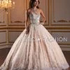 House Of Wu Fiesta Gowns Metallic Lace Strapless Quinceanera Dress By Fiesta Gowns 56375 Quinceañera