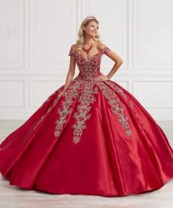 Mikado Off Shoulder Quinceanera Dress By House Of Wu 26963 Quinceañera