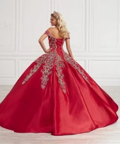 Mikado Off Shoulder Quinceanera Dress By House Of Wu 26963 Quinceañera