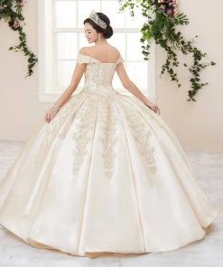 Mikado Off Shoulder Quinceanera Dress By House Of Wu 26963 Quinceañera