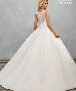 Mary's Bridal Ball Gowns Collection Mikado Wedding Ball Gown By Mary's Bridal MB6077 Wedding Dresses