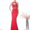 Long Mock Two Piece Lace Dress By Cinderella Divine 1586