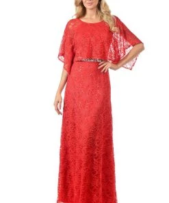 Lenovia Navy Blue Long Sequined Lace Dress With Lace Caplet Prom 47 Lenovia Navy Blue Long Sequined Lace Dress With Lace Caplet Prom