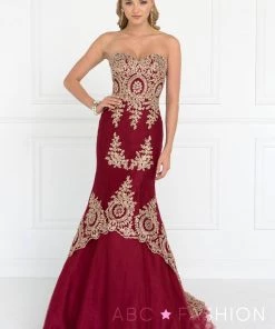 Navy Long Strapless Flared Trumpet Dress By Elizabeth K GL2428 10 Navy Long Strapless Flared Trumpet Dress By Elizabeth K GL2428