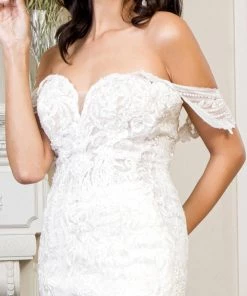 Elizabeth K Off Shoulder Bridal Mermaid Gown By GLS Gloria GL1933