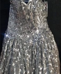 Off Shoulder Floral Sequin Quinceanera Dress By House Of Wu 26919 Quinceañera