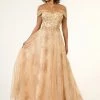 Prom Off Shoulder Glitter Gown By Elizabeth K GL1922 2 Prom Off Shoulder Glitter Gown By Elizabeth K GL1922