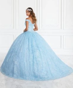 Off Shoulder Glitter Quinceanera Dress By House Of Wu 26944