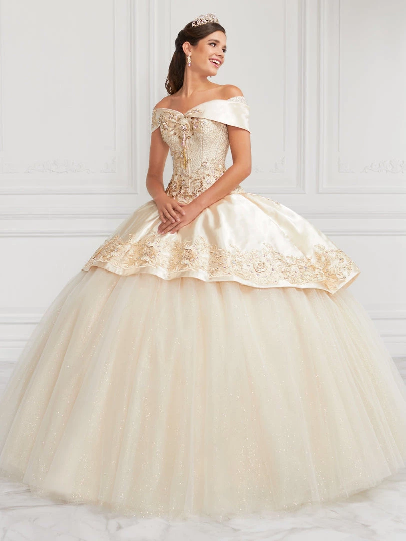 LA Glitter By House Of Wu Off Shoulder Glitter Tulle Quinceanera Dress By LA Glitter 24069 3 LA Glitter By House Of Wu Off Shoulder Glitter Tulle Quinceanera Dress By LA Glitter 24069
