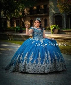 Off Shoulder Lace Quinceanera Dress By House Of Wu 26951 Quinceañera