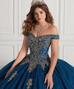 Off Shoulder Lace Quinceanera Dress By House Of Wu 26951 Quinceañera