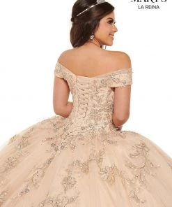 Quinceañera Off Shoulder Lace Quinceanera Dress By Mary's Bridal MQ2120