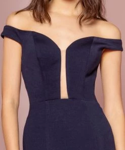 Prom Off Shoulder Mermaid Dress With Appliques By Elizabeth K GL2658 12 Prom Off Shoulder Mermaid Dress With Appliques By Elizabeth K GL2658