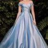 Prom Off Shoulder Organza Gown By Cinderella Divine J823