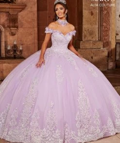 Mary's Bridal Off Shoulder Quinceanera Dress By Alta Couture MQ3068 Quinceañera