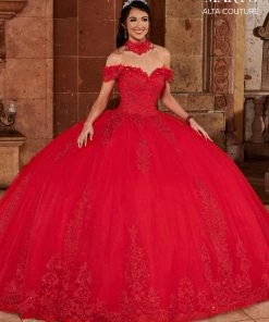 Mary's Bridal Off Shoulder Quinceanera Dress By Alta Couture MQ3068 Quinceañera