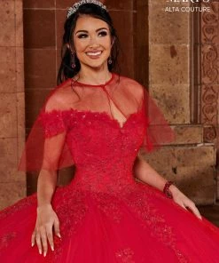 Mary's Bridal Off Shoulder Quinceanera Dress By Alta Couture MQ3068 Quinceañera