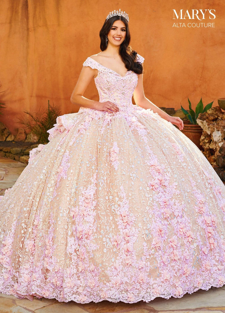 Mary's Bridal Off Shoulder Quinceanera Dress By Alta Couture MQ3087 4 Mary's Bridal Off Shoulder Quinceanera Dress By Alta Couture MQ3087