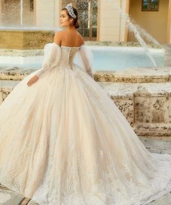 Off Shoulder Quinceanera Dress By House Of Wu 26981 Quinceañera