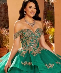 Off Shoulder Quinceanera Dress By Mary's Bridal MQ1104