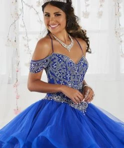 House Of Wu Fiesta Gowns Off Shoulder Ruffled Quinceanera Dress By Fiesta Gowns 56369 Quinceañera